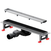 Душевой лоток AM.PM MasterFlow 50 с решеткой Хром матовый / под плитку Tile арт-W01SC-U11-050-04SB — фото 2, Душевые лотки