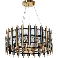 Люстра Artelamp Alruba Прозрачная Золото Черная арт-A1043SP-6BK — фото 1, Люстры