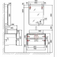 Товар: Зеркальный шкаф Jorno Bosko 60 с подсветкой с часами арт-Bos.03.60/W - фото 13 Зеркальный шкаф Jorno Bosko 60 с подсветкой с часами арт-Bos.03.60/W — фото 13, Зеркальные шкафы в ванную