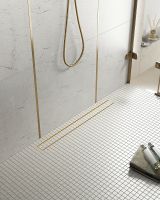 Товар: Душевой лоток Timo Drain System 70 с решеткой Золото матовое / под плитку арт-DS230207/17 - фото 2 Душевой лоток Timo Drain System 70 с решеткой Золото матовое / под плитку арт-DS230207/17 — фото 2, Душевые лотки