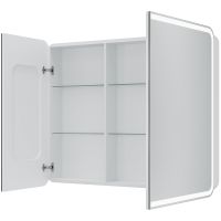 Зеркальный шкаф Creto Eles 100 с подсветкой Белый арт-20-1000800WH — фото 4, Зеркальные шкафы в ванную