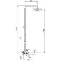 Товар: Душевая система Frap H49 Белая Хром арт-F2449 - фото 10 Душевая система Frap H49 Белая Хром арт-F2449 — фото 10, Душевые стойки