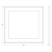 Зеркало Evoform Ledside 75х80 Сталь арт-BY 2203 — фото 5, Зеркала в ванную комнату