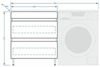 Тумба под раковину Stella Polar Мадлен 130 Белая арт-SP-00000475 — фото 9, Тумбы под раковину