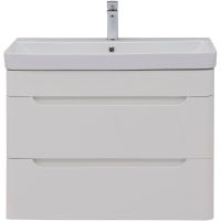 Тумба с раковиной Aquanet София 80 подвесная Белый глянец арт-274192 — фото 2, Тумбы с раковиной