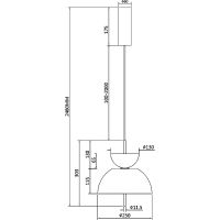 Подвесной светильник Maytoni Modern Bangkok Дымчатый Черный арт-MOD185PL-L6B3K5 — фото 4, Подвесные светильники