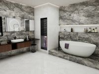 Керамогранит Zibo Fusure Chengdu Silver Glitter 60х120 см арт-G126109S — фото 9, Керамогранит