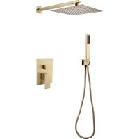 Душевая система Abber Daheim Золото матовое арт-AF8219G — фото 1, Встраиваемые душевые комплекты