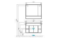 Товар: Зеркало со шкафом Aquaton Флай 100 Белый Дуб крафт арт-1A237802FAX10 - фото 5 Зеркало со шкафом Aquaton Флай 100 Белый Дуб крафт арт-1A237802FAX10 — фото 5, Зеркальные шкафы в ванную