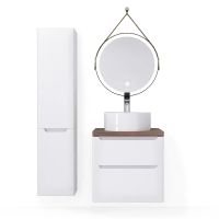 Товар: Тумба под раковину Jorno Wood 60 подвесная Белая арт-Wood.01.60/P/W - фото 7 Тумба под раковину Jorno Wood 60 подвесная Белая арт-Wood.01.60/P/W — фото 7, Тумбы под раковину