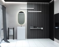 Тумба с раковиной SanVit Рольф мини 59 Белая глянцевая арт-krolfmini3d — фото 6, Тумбы с раковиной