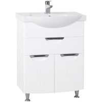 Тумба под раковину Bellezza Глория 65 1 ящик Белая арт-4639510090016 — фото 1, Тумбы под раковину