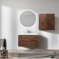 Подвесной шкаф BelBagno Fly-Marino 70 Rovere Moro арт-FLY-MARINO-700-2A-SC-RW-P — фото 4, Шкафы для ванной