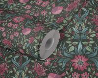 Обои AS Creation Maison Charme Винил на флизелине (0,53*10,05) Черный/Разноцветный, Птицы/Цветы арт-39075-1 — фото 4, Обои для стен