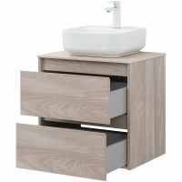 Тумба под раковину Aquanet Nova Lite 60 подвесная Орех светлый арт-287884 — фото 15, Тумбы под раковину