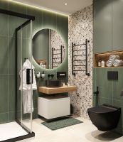 Тумба с раковиной STWORKI Ольборг 80 подвесная Белая матовая Дуб французский арт-486640 — фото 12, Тумбы с раковиной