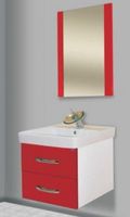 Тумба под раковину Bellezza Рокко 70 подвесная Красная Белая арт-4635311670039 — фото 4, Тумбы под раковину