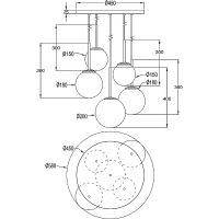 Товар: Подвесной светильник Maytoni Modern Basic form Белый арт-MOD321PL-05W - фото 6 Подвесной светильник Maytoni Modern Basic form Белый арт-MOD321PL-05W — фото 6, Подвесные светильники