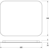 Товар: Зеркало Defesto Opti 60x50 с подсветкой 19W-3000К/ИК - выключатель/Теплый белый свет арт-DF 2813RH - фото 3 Зеркало Defesto Opti 60x50 с подсветкой 19W-3000К/ИК - выключатель/Теплый белый свет арт-DF 2813RH — фото 3, Зеркала в ванную комнату