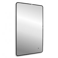 Зеркало Abber See 60 с подсветкой Черное с бесконтактным выключателем и диммером арт-AG6102SCB — фото 1, Зеркала в ванную комнату