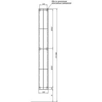 Металлическая полка Aquanet Магнум H 15х130 Черная матовая арт-326458 — фото 8, Полки для ванной и душа