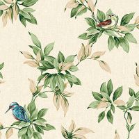 Обои Andrea Rossi Arlequin Винил на флизелине (1,06*10,05) Бежевый, Птицы арт-54304-2 — фото 1, Обои для стен