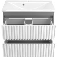 Товар: Тумба с раковиной Brevita Balaton 75 подвесная Белая матовая Серая матовая арт-УТ000012301 - фото 3 Тумба с раковиной Brevita Balaton 75 подвесная Белая матовая Серая матовая арт-УТ000012301 — фото 3, Тумбы с раковиной