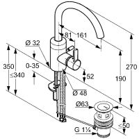 Смеситель для раковины Kludi Zenta Хром арт-382550575 — фото 4, Смесители для раковины