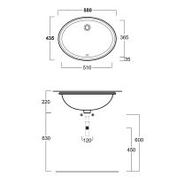 Товар: Раковина Simas Top E Lavabi D Arredo 58 S53 bi Белая арт-S53bi - фото 3 Раковина Simas Top E Lavabi D Arredo 58 S53 bi Белая арт-S53bi — фото 3, Раковины встраиваемые снизу