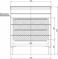 Комплект мебели для ванной Aquanet Верона 75 Белый арт-287658 — фото 7, Комплекты мебели для ванной