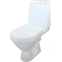 Унитаз компакт Rosa Браво Белый с бачком и сиденьем арт-4640021067222 — фото 1, Напольные унитазы