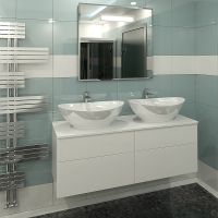 Тумба под раковину Orange Otto подвесная Белый глянцевый арт-Ot-130TuMDF — фото 5, Тумбы под раковину