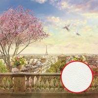 Фреска Ortograf Париж 5308 Фактура флок FLK Флизелин (2,7*2,7) Разноцветный, Город/Пейзаж арт-5308 (флок FLK) — фото 1, Фрески