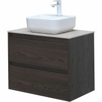 Тумба под раковину Aquanet Nova Lite 75 подвесная Дуб черный арт-287895 — фото 11, Тумбы под раковину