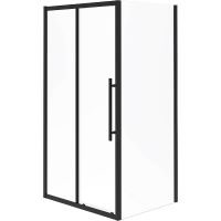 Душевой уголок Esbano Flex 120x90 профиль Черный стекло прозрачное арт-ESOGF129PSB — фото 1, Прямоугольные душевые уголки