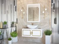 Зеркало Brevita Steffany 80 Белое матовое арт-STEF-02075-01-01 — фото 3, Зеркала в ванную комнату