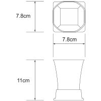 Стакан для зубных щеток WasserKRAFT Exter Светлая бронза арт-K-5528 — фото 3, Стаканы для зубных щеток