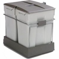 Система сортировки мусора Alveus Albio 40 2x30 L Серая арт-1090338 — фото 1, Системы сортировки мусора