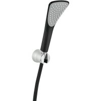 Душевой гарнитур Kludi Fizz Черный матовый Хром арт-6765087-00 — фото 1, Душевые гарнитуры на держателе