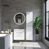 Шкаф пенал VIANT Марсель 30 подвесной Белый арт-VMAR300-PEN — фото 6, Пеналы для ванной комнаты