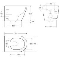 Товар: Унитаз Cezares Stylus подвесной без сиденья арт-CZR-6601-TH-TOR - фото 12 Унитаз Cezares Stylus подвесной без сиденья арт-CZR-6601-TH-TOR — фото 12, Подвесные унитазы