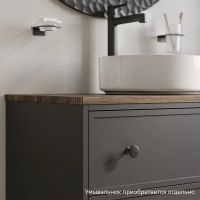 Тумба под раковину Iddis Torr 80 подвесная Темно-серая арт-TOR80DMi95K — фото 5, Тумбы под раковину