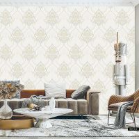 Обои Roberto Borzagi King Винил на флизелине (1,06*10) Бежевый, Дамаск арт-90110-4 — фото 2, Обои для стен