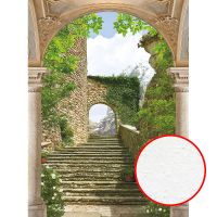 Фреска Ortograf Городской пейзаж 4086 Фактура бархат FX Флизелин (2*2,7) Бежевый/Зеленый, Город/Пейзаж арт-4086 (бархат FX) — фото 1, Фрески