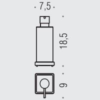 Дозатор для жидкого мыла Colombo Design Look Нержавеющая сталь арт-B9317.HPS1-VAN — фото 2, Дозаторы