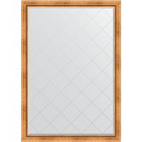 Зеркало Evoform Exclusive-G 186х131 с гравировкой в багетной раме - Римское золото 88 мм арт-BY 4490 — фото 1, Зеркала в ванную комнату