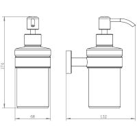 Дозатор для жидкого мыла Aquanet 4581 Хром арт-264908 — фото 2, Дозаторы