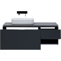 Тумба под раковину Allen Brau Infinity 120 L подвесная Антрацит матовый арт-1.21006.AM — фото 7, Тумбы под раковину