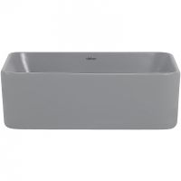 Раковина-чаша Abber Rechteck 40 Серая матовая арт-AC2213MG — фото 3, Раковины накладные
