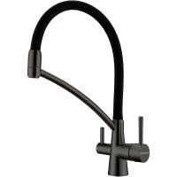 Смеситель для кухни Paulmark Siegen Вороненая сталь арт-Si213111-GM — фото 1, Смесители для кухни